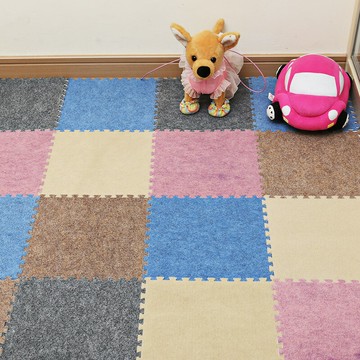 絨面地墊家用寶寶臥室滿鋪拼接泡沫地毯不易掉毛防滑兒童爬行