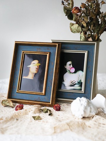 相框*美式復古框6寸7寸10寸A3A4裝裱畫框掛墻相框擺臺加洗照片框架橫豎 雙十二特惠