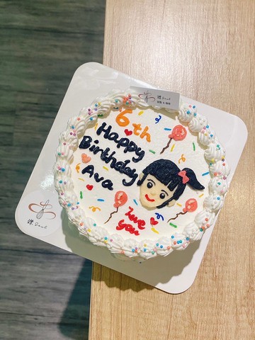 台北 客製化蛋糕 鑠甜點 人像女孩 繪圖 生日