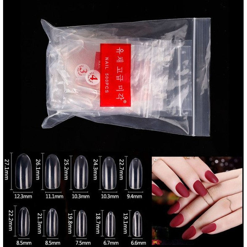 透明な偽のネイルチップ500個広く使用されているナチュラルマニキュアネイルケアパーティー用のエクステンションネイルのトリミングとペイントが簡 通販 Lineポイント最大0 5 Get Lineショッピング