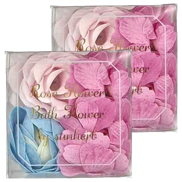 Sunherb 花朵泡泡入浴禮盒 玫瑰 20g 2盒 - 浪漫花香 打造沐浴體驗