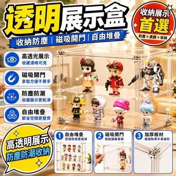 隔日達🍑高透磁吸包包收納盒 展示盒 手辦收納展示盒 多功能透明防塵收納神器 奢侈品香水收納櫃 手辦展示盒