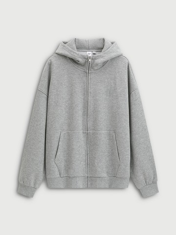 男裝 Logo連帽外套-淺灰色