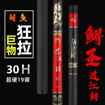鱘圣過江鱘鱘魚竿黑坑青鱘大物竿巨物魚竿19調30h超輕超硬大物桿