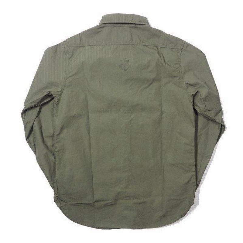 フルカウント USN コットンポプリンシャツ 長袖 U.S.NAVY OD
