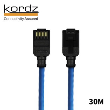 【Kordz】 PRO CAT6 28AWG極細高速網路線 藍 30m