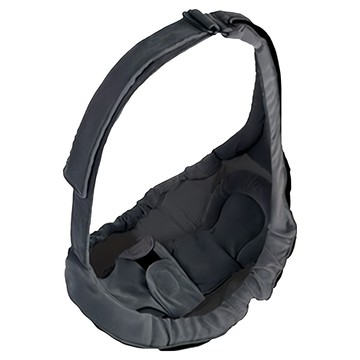 YODA 優的寶貝 橫抱式嬰兒背帶 寬版軟墊肩帶 超透氣布料 單手調整  經典黑  0~1歲