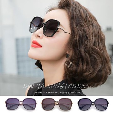 【SINYA】Polarized抗UV 時尚淑女偏光墨鏡 精緻鑲鑽造型名媛款 大框顯小臉 防眩光/抗UV400