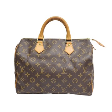 LOUIS VUITTON LV 路易威登 棕色 原花 帆布 SPEEDY 30 手提包 M41526 【二手名牌BRAND OFF】