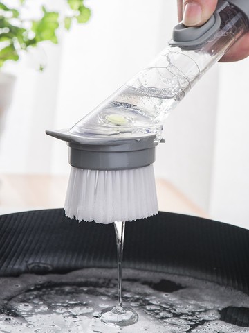 廚房刷鍋神器洗碗刷碗家用長柄不粘鍋清潔刷子自動加液除垢洗鍋刷