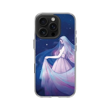 iPhone 16 Pro Clear Case（相機按鈕） 透明 - Ludmilacerafoce - Nebula Gown