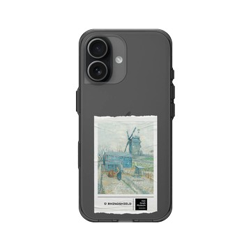 iPhone 17 Clear (相機按鈕) 酷墨灰 - Van Gogh Museum - 蒙馬特：風車和耕田