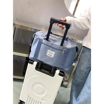 手提旅行包大容量女待產收納袋短途可套拉桿箱行李袋折疊雙肩背包