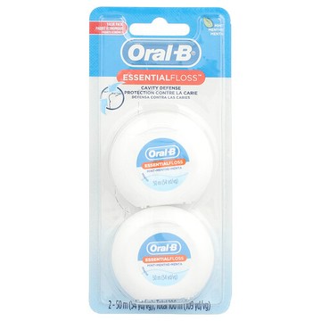Oral-B, EssentialFloss™，超值裝，薄荷香，2 盒，每盒 54 碼（50 米）