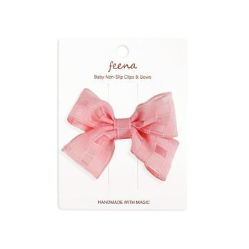 Feena - No.12蝴蝶結髮夾-粉