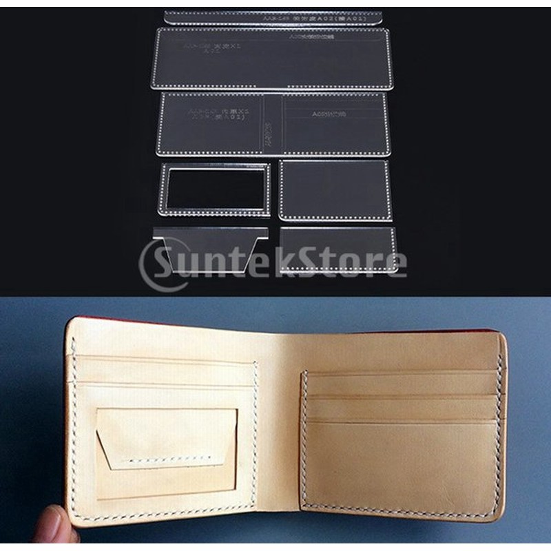 Ipotch カード収納 二つ折り財布 テンプレート 型紙 アクリル レザークラフト アクセサリー 道具 全2種 2 通販 Lineポイント最大0 5 Get Lineショッピング