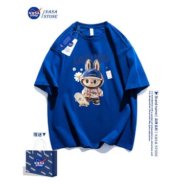 NASA聯名卡通短袖t恤男生2025夏季新款休閑百搭青少年純棉半袖潮