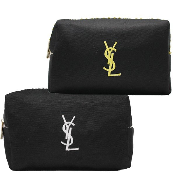 YSL イブサンローラン メイク ポーチ ノベルティ 化粧 コスメ ブラック ...