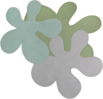 Rashelle SSENSE 独家发售绿色 & 灰色 3some Flubber 地毯