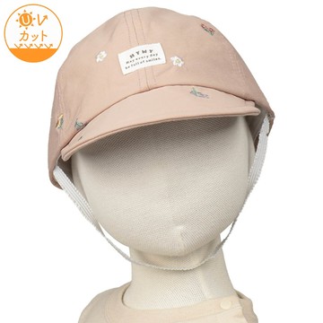 akachan honpo - 棒球帽-滿版刺繡-粉紅色