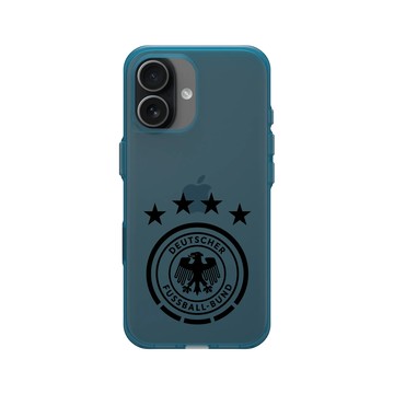 iPhone 17 Clear (相機按鈕) 夜幕藍 - Deutscher Fußball-Bund - Logo - 黑色