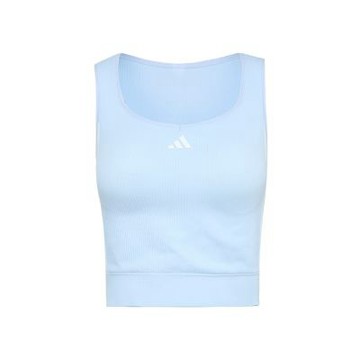 Adidas DCE 2IN1 TANK 女款 淺藍色 運動 舒適 休閒 排汗 背心 LF0075