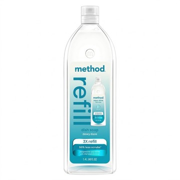 method 美則 極淨效速洗碗精補充瓶 清新晨露  1個  1.4L