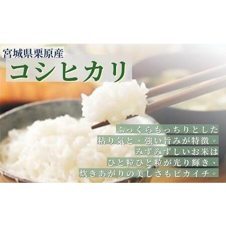 ふるさと納税 宮城栗原産 コシヒカリ 白米20kg (5kg×4袋) 宮城県栗原市