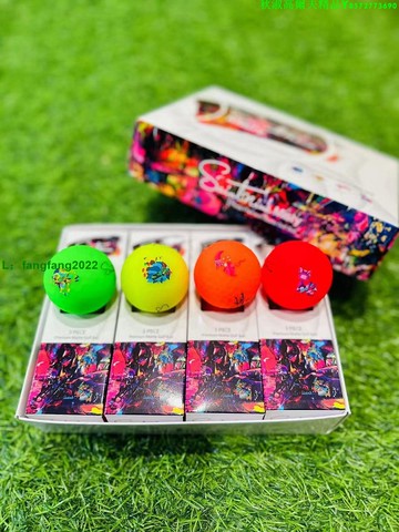 正Saintnine韓國高爾夫球三層球盒裝遠距離彩球新款 啞光高爾夫球