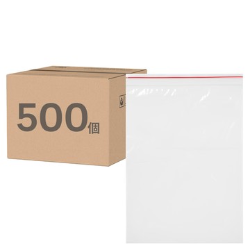 10-TEN PE夾鏈袋 透明紅線款  8.5 x 6cm  500個  1組