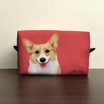 經典汪喵化妝包/收納包 - 柯基 | 補嘟