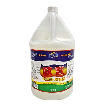 歐寶 除油靈 超強效果 去油漬 除污垢 最神奇  4kg  1桶