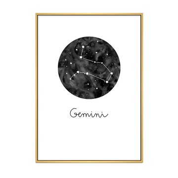 BOLUO GALLERY 菠蘿選畫所 雙子座 Gemini  50 x 70cm  木色