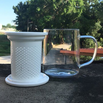 耐熱玻璃帶過濾泡茶杯茶水分離陶瓷芯內膽花茶杯帶蓋辦公室馬克杯