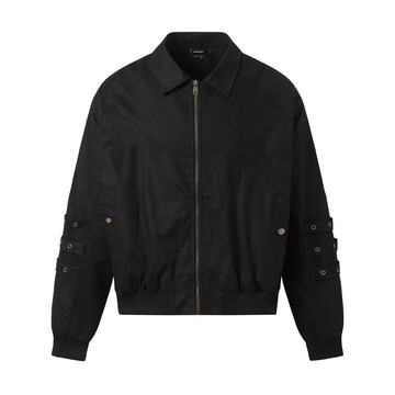 美式高街薄款刺繡百搭外套 春季寬鬆外搭男女同款夾克潮嘻哈