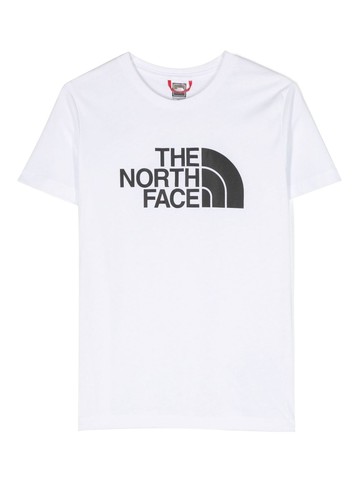 The North Face Kids - logo-print cotton T-shirt - kids - Cotton - L - White