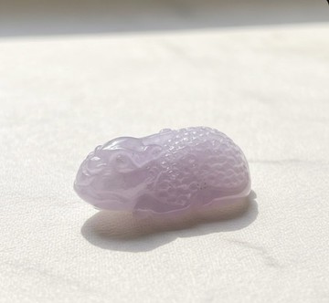 【招財神獸】冰種紫羅蘭翡翠貔貅 | 天然緬甸玉翡翠A貨 | 送禮