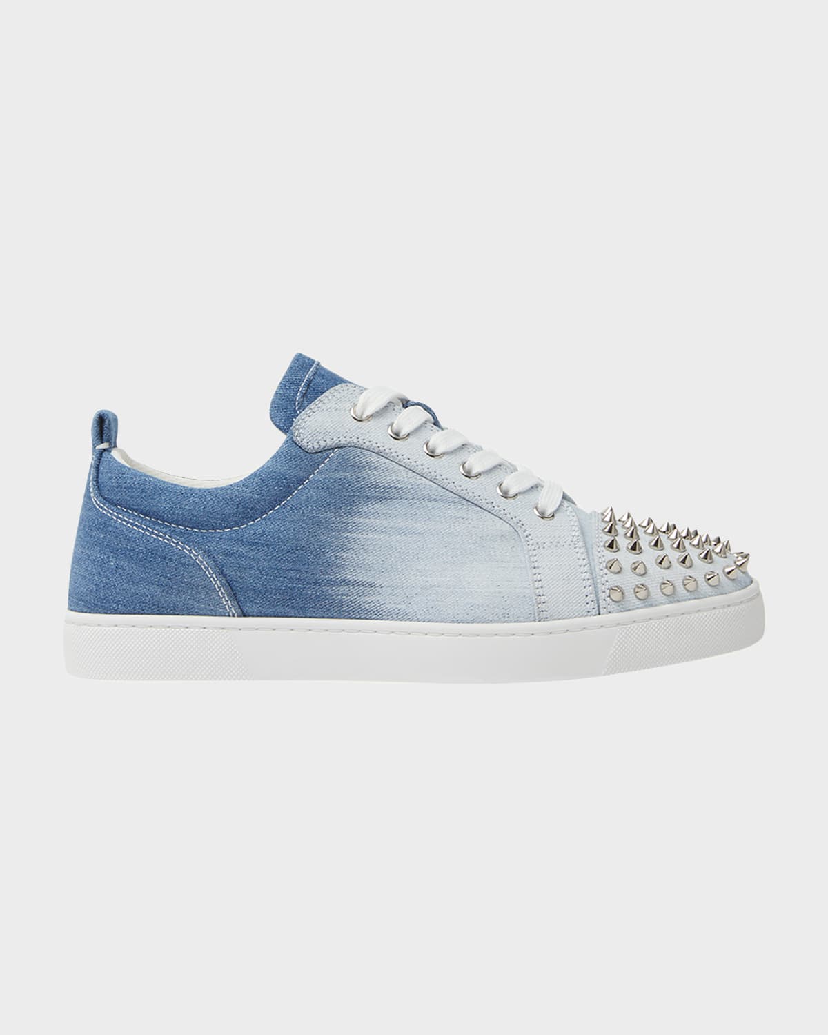 Men's Louis Junior Spikes Denim Low-Top Sneakers