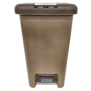 雙開垃圾桶 15L  22.7 x 31 x 40cm  咖啡  1個