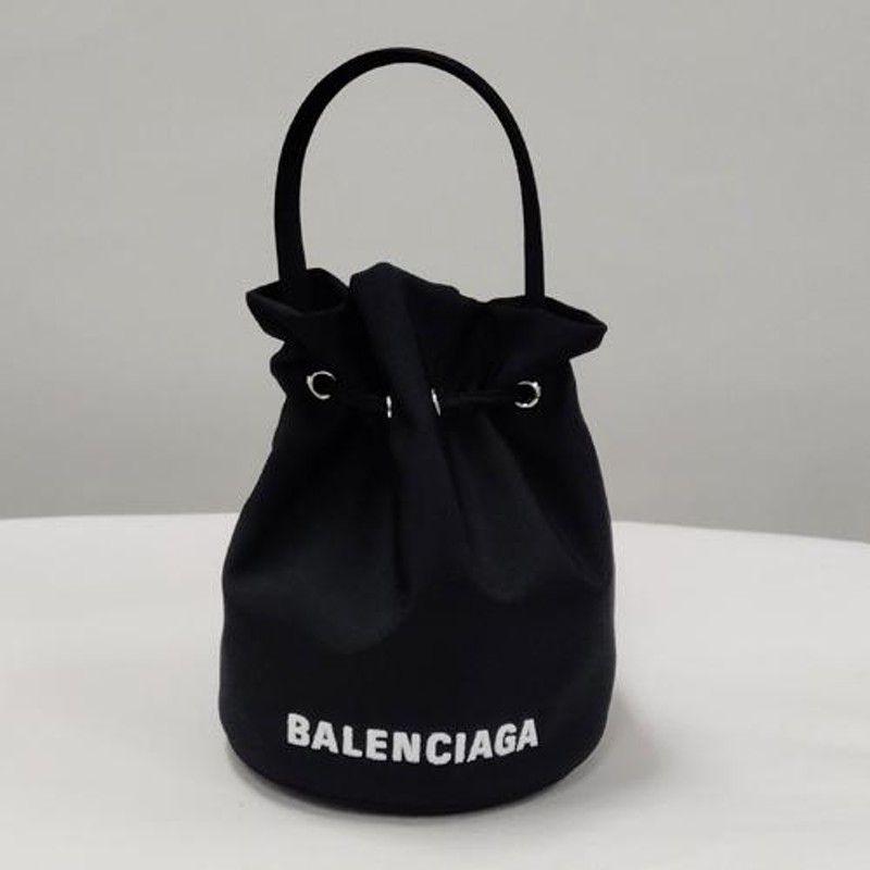 BALENCIAGA バッグ 2WAY ショルダー バケット お花 ナイロン-