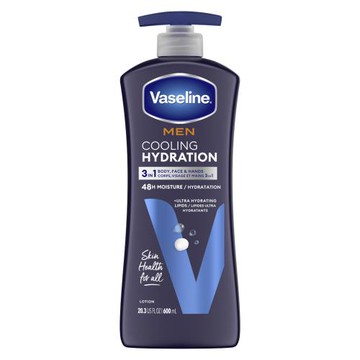 New!【美國 Vaseline】男用清涼身體潤膚乳液-(600ml)*3