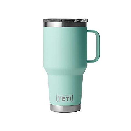 YETI Rambler 30 oz Travel Mug, Stainless Steel, Vacuum Insulated with Stronghold Lid, Seafoam並行輸入品