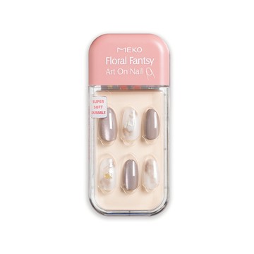 【甲片】MEKO花漾彩繪穿戴美甲片-冰晶 3A-025