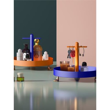 [空之喵喵]ins化妝品收納盒桌面首飾貓爪置物架鑰匙收納盤臥室