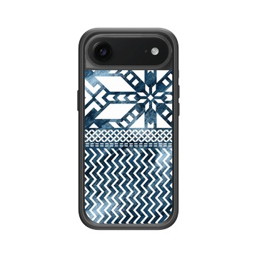 iPhone Air Mod NX -邊框背蓋組合 (相機按鈕) 黑 - 花生騷 WasangShow - 海人經典圖騰