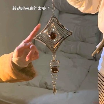 精選好物🌈大夢歸離同款曼陀羅風鈴3d風轉曼陀羅可摺疊旋轉北歐花園掛件多款