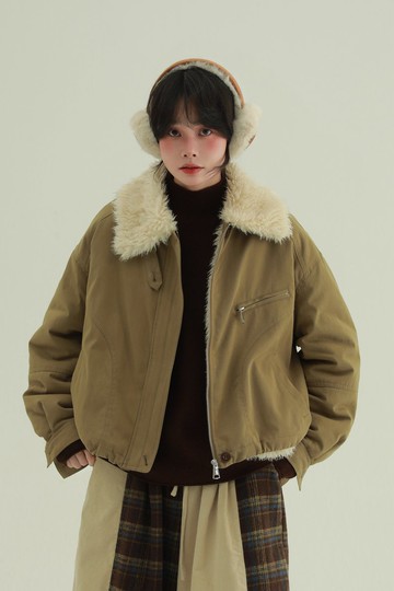 3顏色 毛絨造夢機 全毛絨夾克 日系休閒簡約秋冬保暖外套