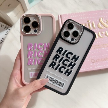 Twinko💗[CA1685]❥獨家客製化發票載具*RICH有錢手機殼❤️蘋果IPHONE17 16 15 14 13