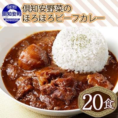 ふるさと納税 倶知安町 倶知安野菜のほろほろビーフカレー 中辛 200g×20個