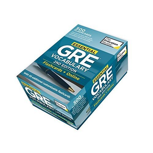 Essential GRE Vocabulary  2nd Edition: Flashcards   Online: 500 Essential Vocabulary Words to Help Boost Your GRE Score (Graduate School Test Prepar